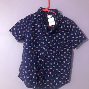 Red, White& Blue Crewcuts Short Sleeved Boy’s Shirt w/Tag